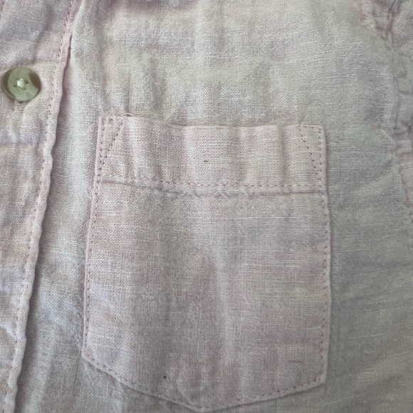Gymboree Light Pink and blue Linen-Blend Shirt set - Picture 5 of 5